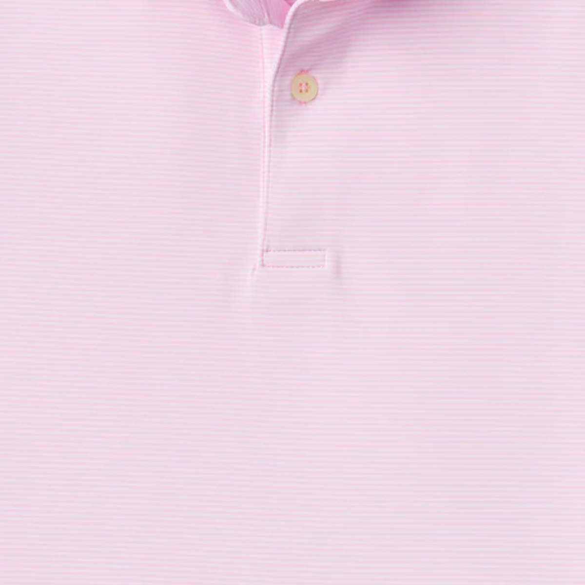 Fairway & Greene 2025 PGA Championship Mini Stripe Stripe Polo in Bermuda Pink - Pattern Close Up