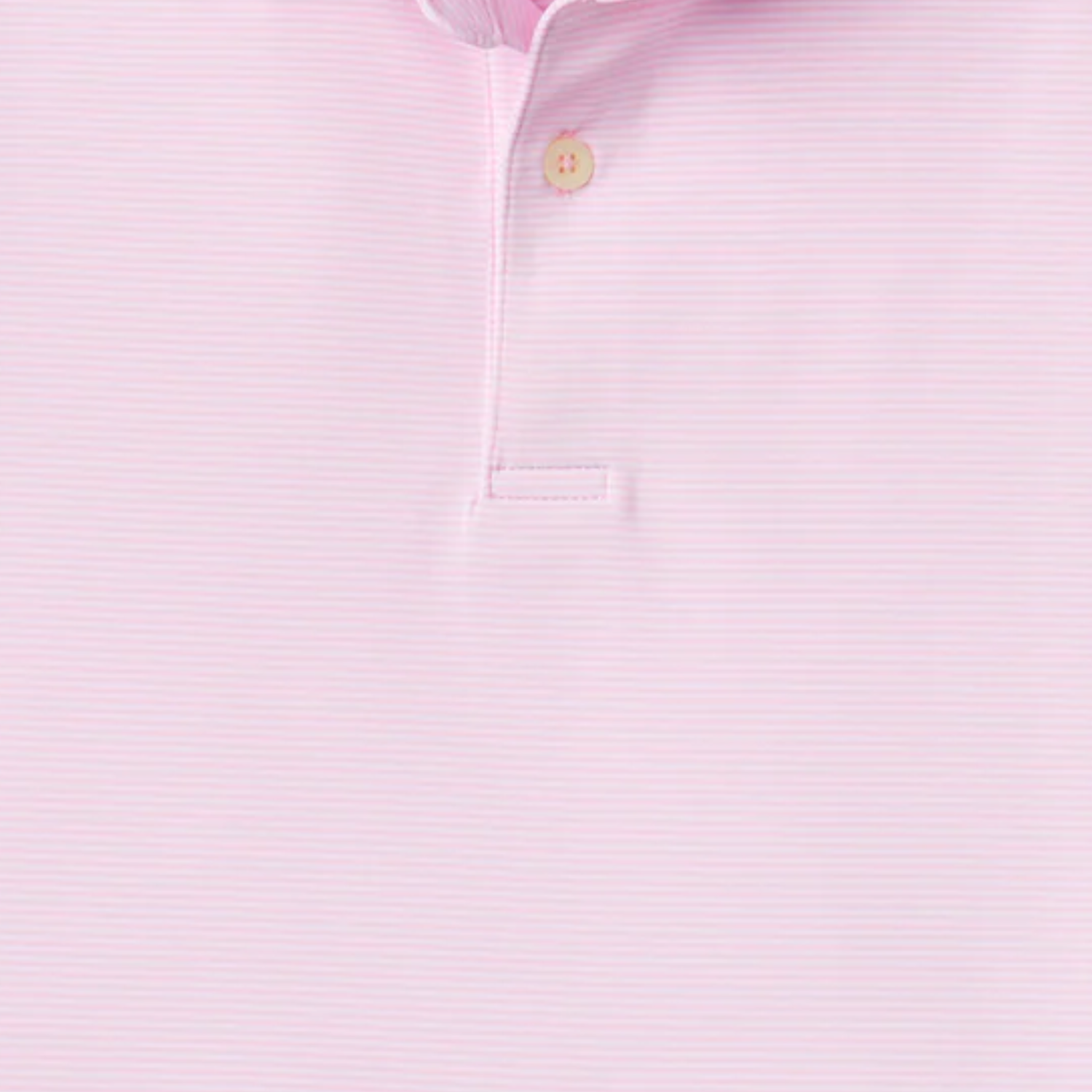 Fairway & Greene 2025 PGA Championship Mini Stripe Stripe Polo in Bermuda Pink - Front View