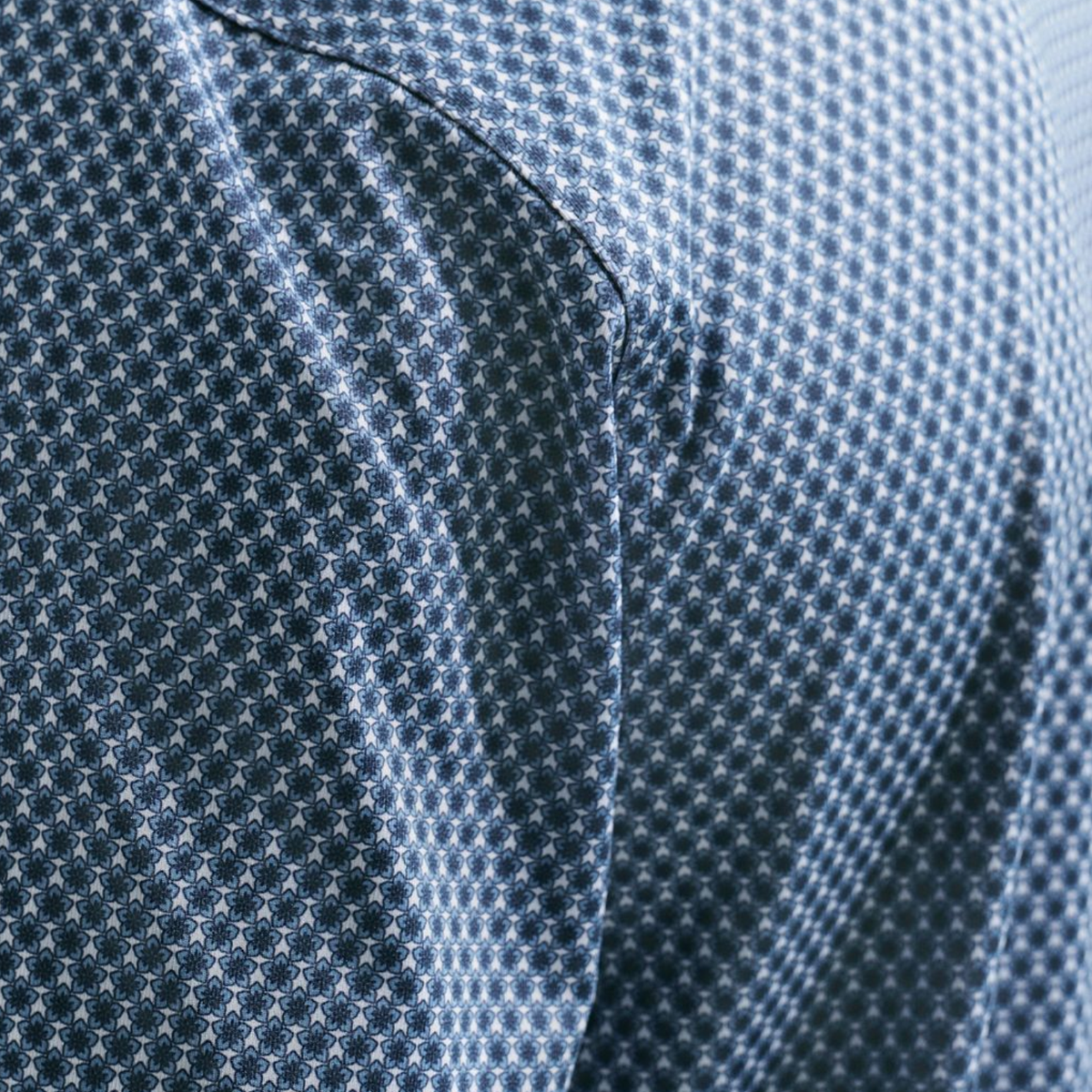 Nike PGA Championship Velocity Floral Polo in Work Blue and White - Pattern Close Up