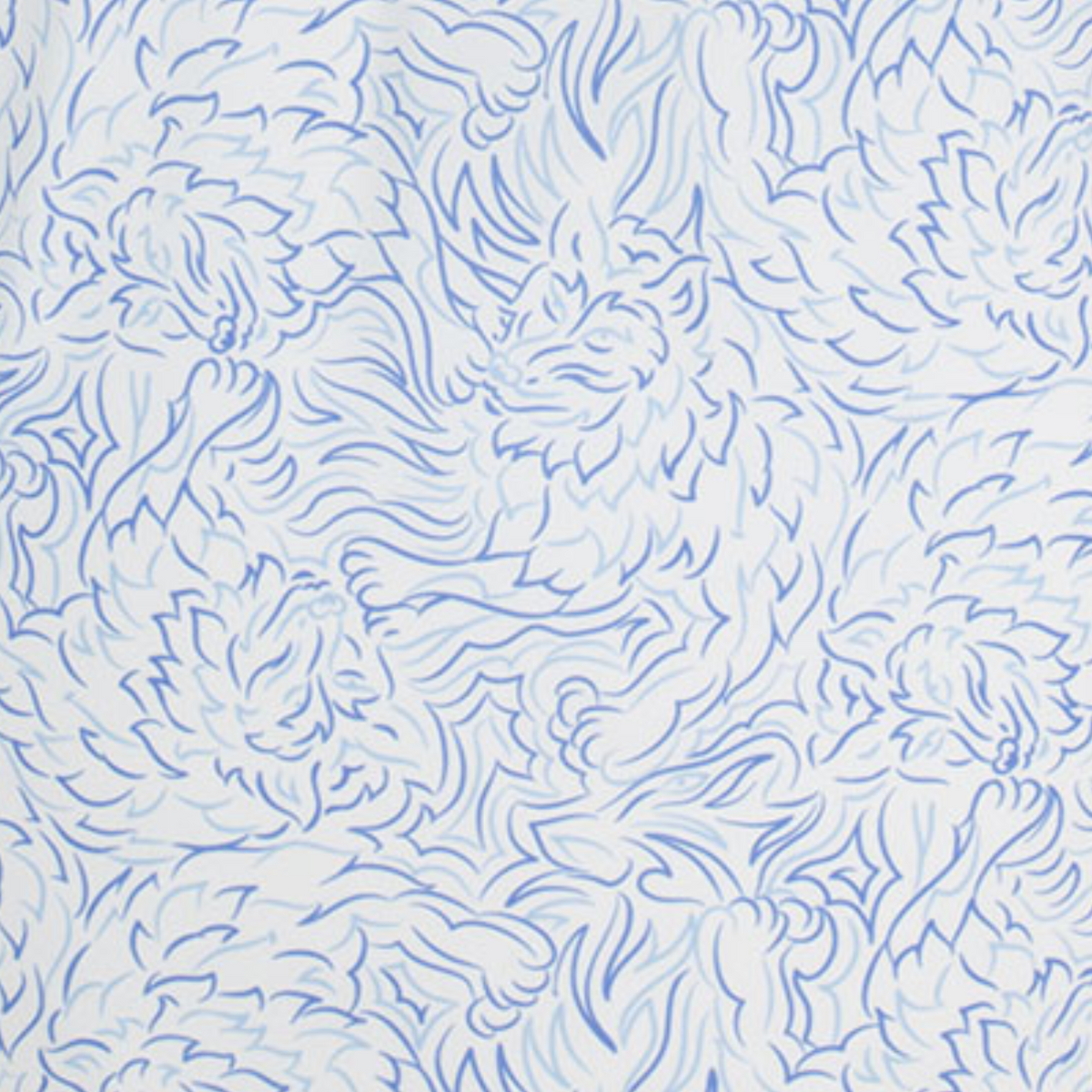 Greyson 2025 PGA Championship Den of Thieves Pattern Polo in Arctic - Pattern Close Up