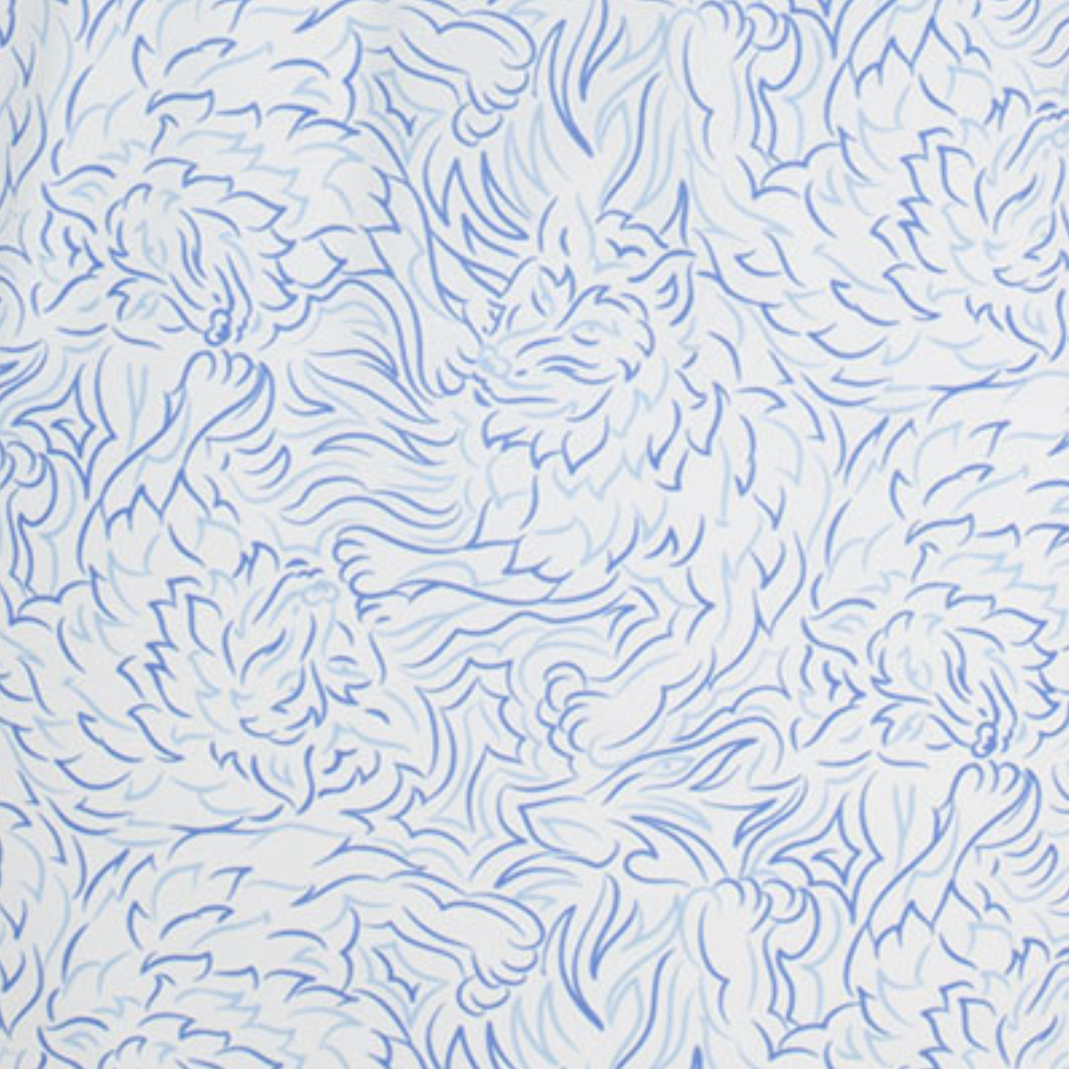 Greyson 2025 PGA Championship Den of Thieves Pattern Polo in Arctic - Front View