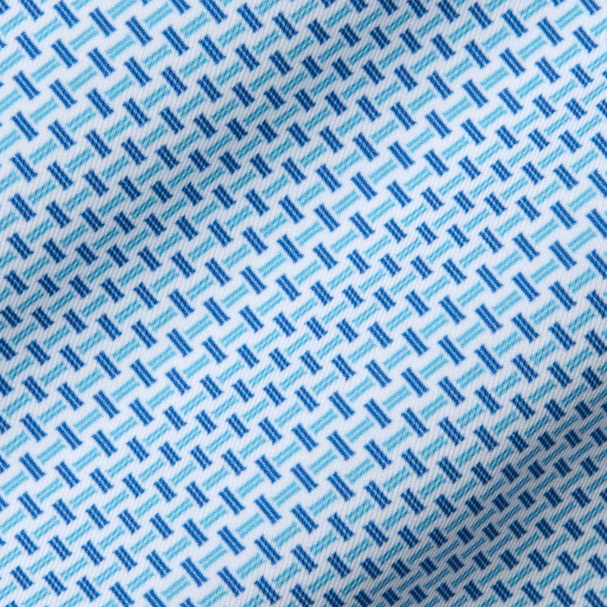 Holderness & Bourne 2026 PGA Championship Norman Polo in Harbor and Maidstone Blue - Pattern Close Up