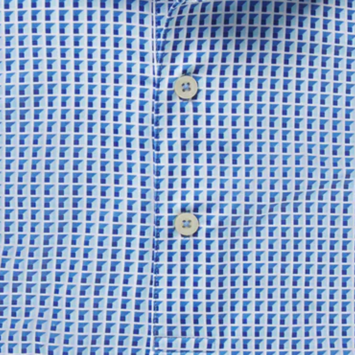 Fairway & Greene 2026 PGA Championship Wenham Print Polo in White - Pattern Close Up
