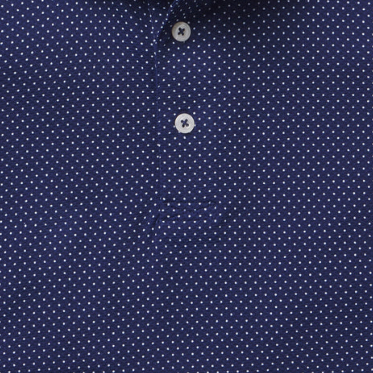 B. Draddy 2026 PGA Championship Captain Cool Polo in Regal Blue - Pattern Close Up