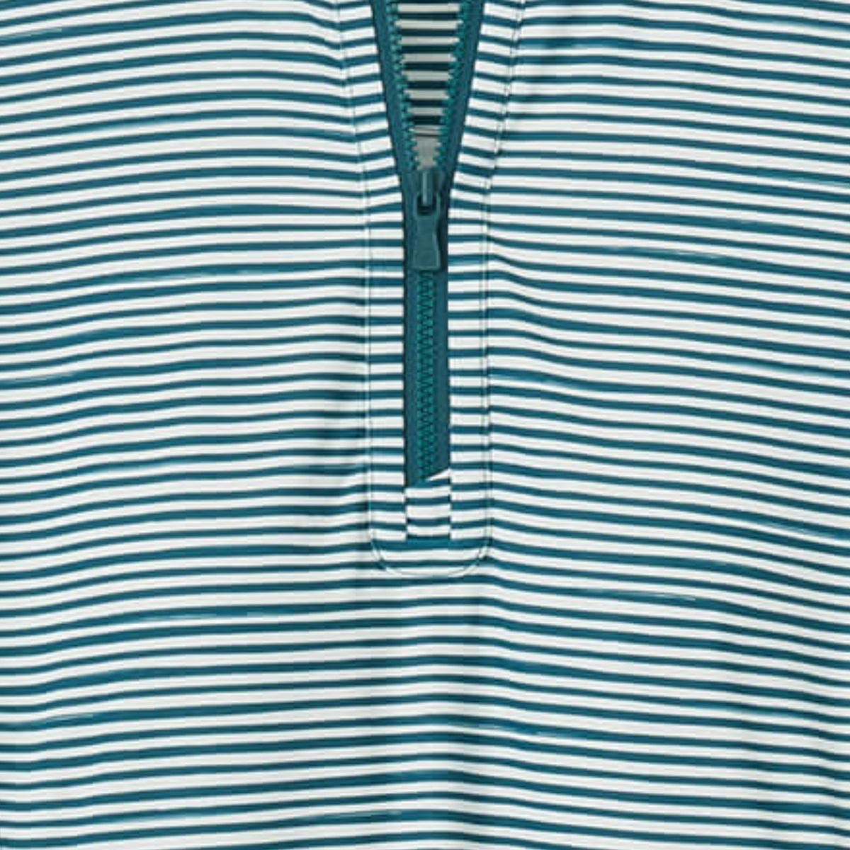 Peter Millar 2026 PGA Championship Ladies Striped Quarter Zip Sun Shirt in Deep Jade - Pattern Close Up