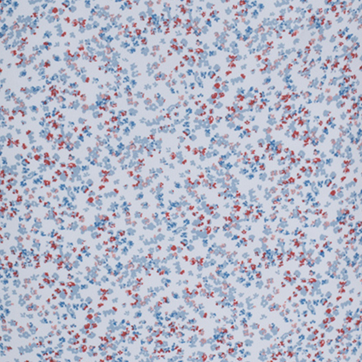 FootJoy 2026 PGA Championship Water Color Floral Pique Polo in White, Blue, and Nantucket Red - Pattern Close Up