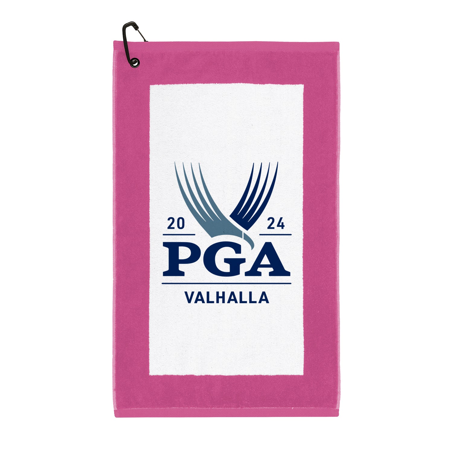 Devant Sport 2024 PGA Championship Hi - Def Edge Pink Towel - Front View