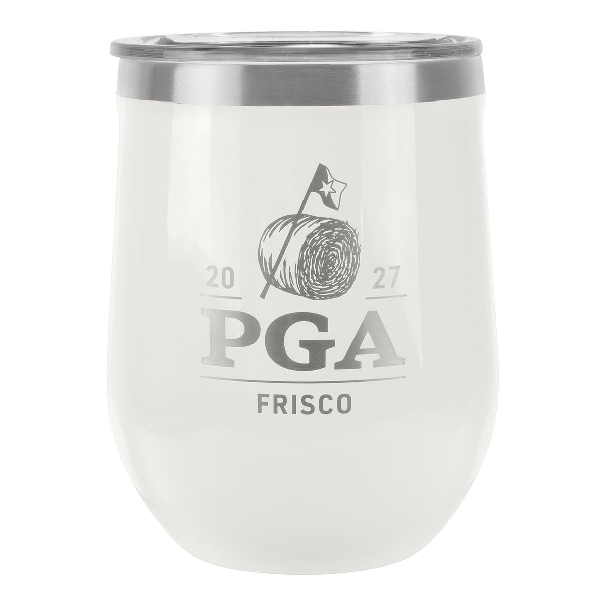 Corkcicle 2027 PGA Championship Classic 12oz Stemless Wine Cup in Oat Milk