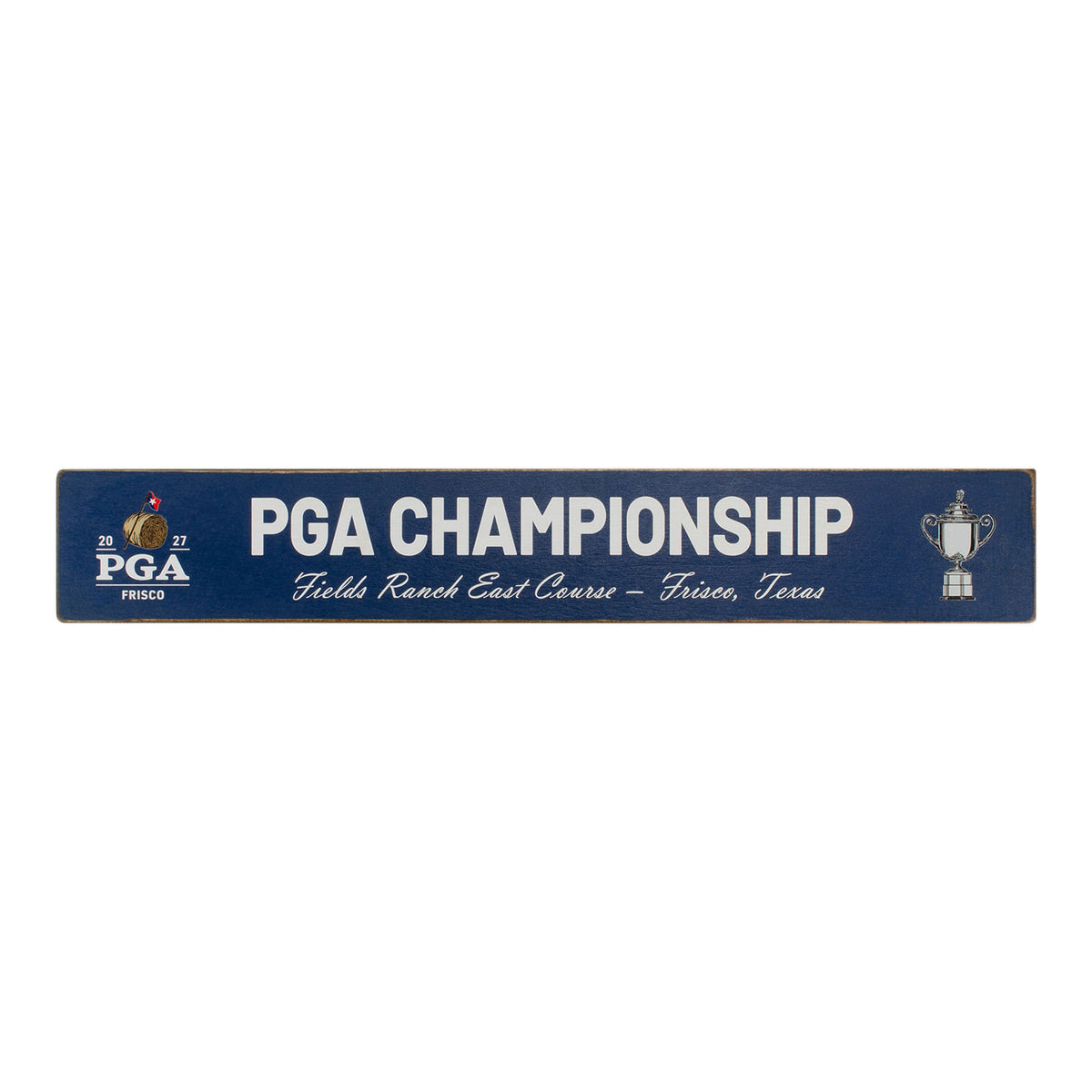 Signs by the Sea 2027 PGA Championship Wood Name Sign in Navy - Front