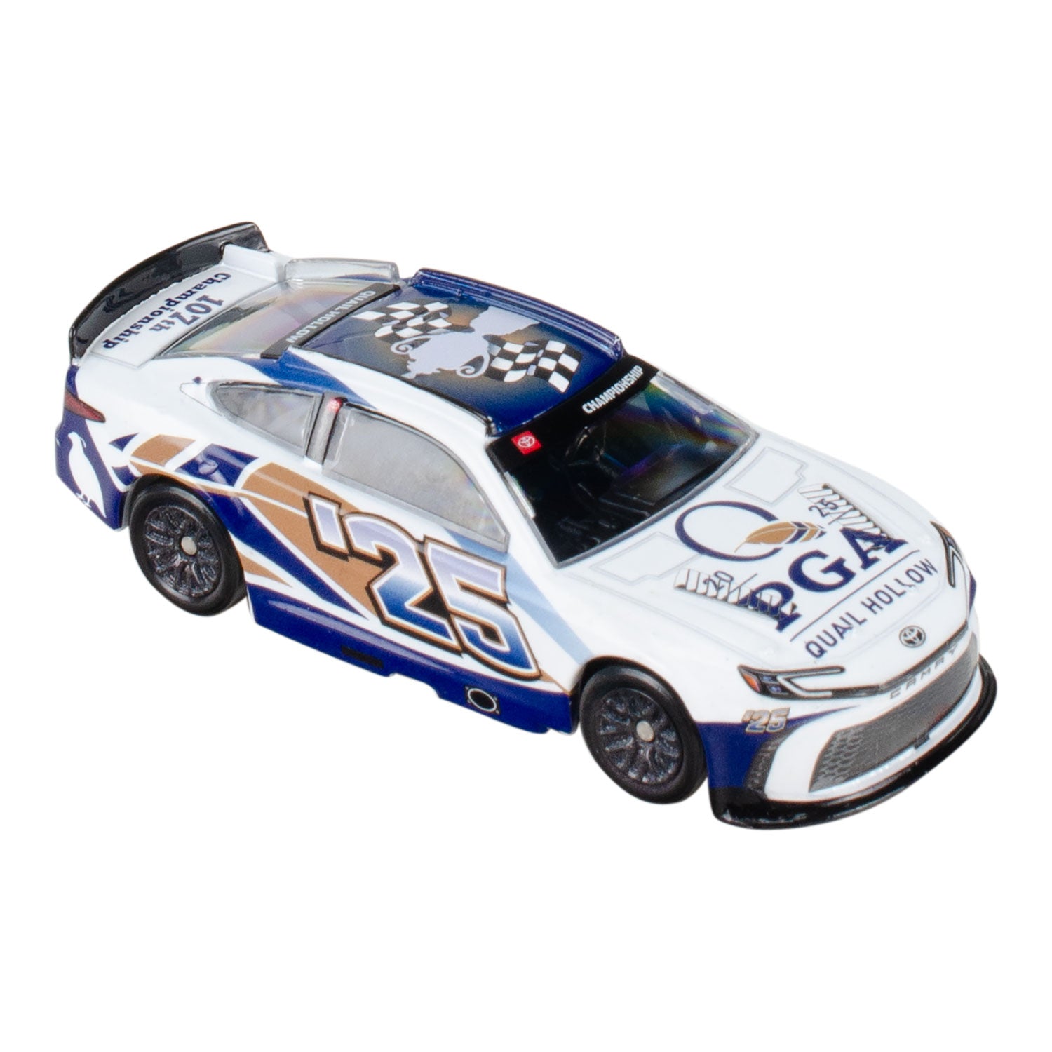 Lionel Racing 2025 PGA Championship Diecast Car - Front Left Side and Back Right Side Views