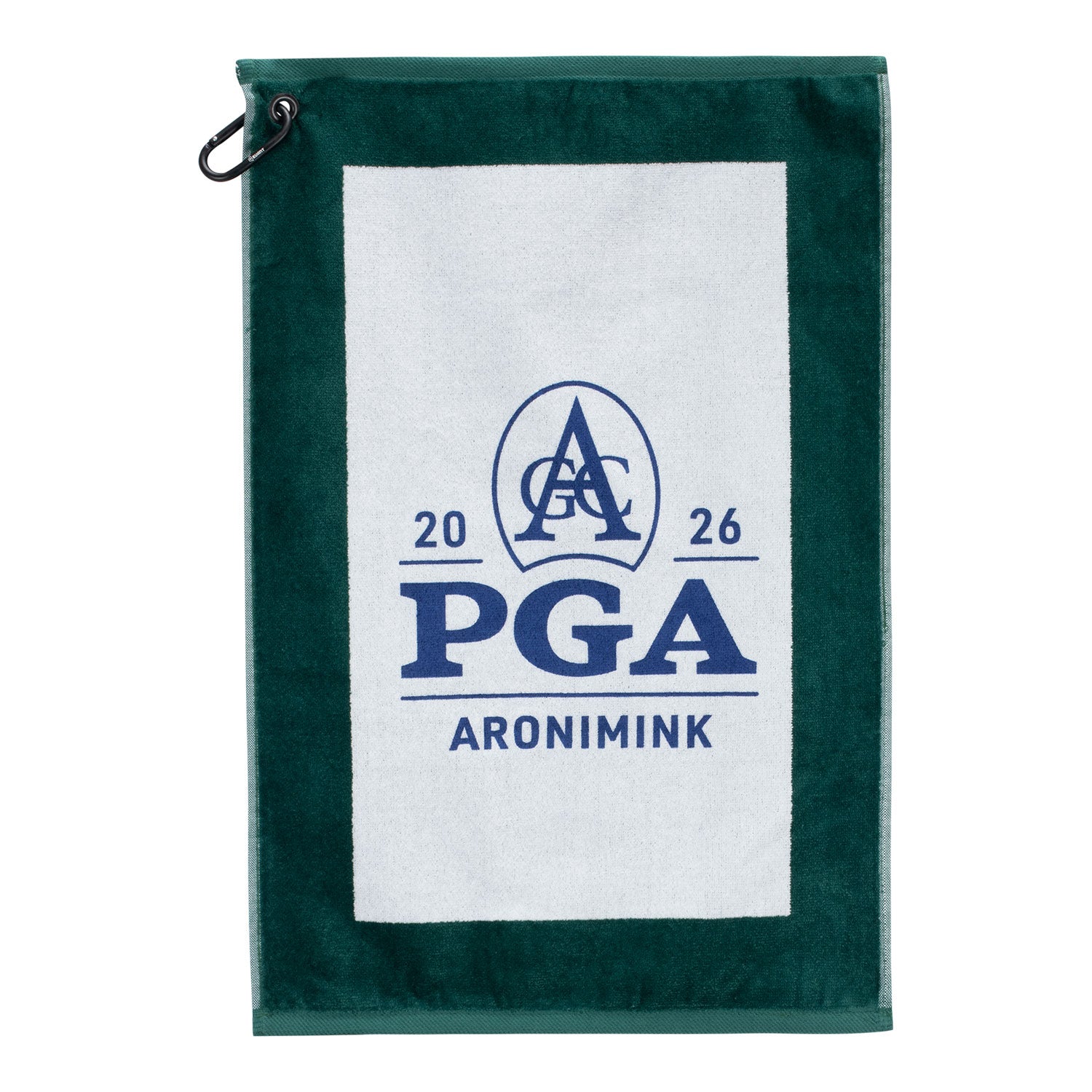 Dynamic 2026 PGA Championship Dyed Edge Towel in Green - Front View