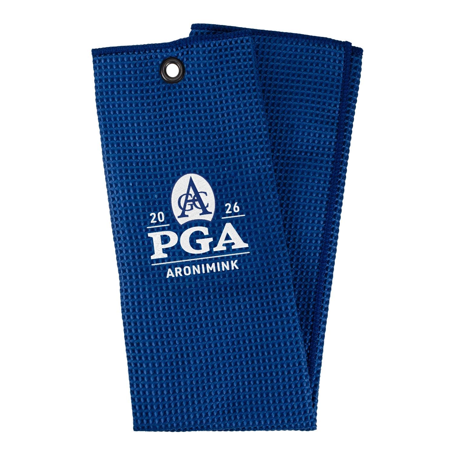 Dynamic 2026 PGA Championship Microscrubber Towel in Royal - Front View