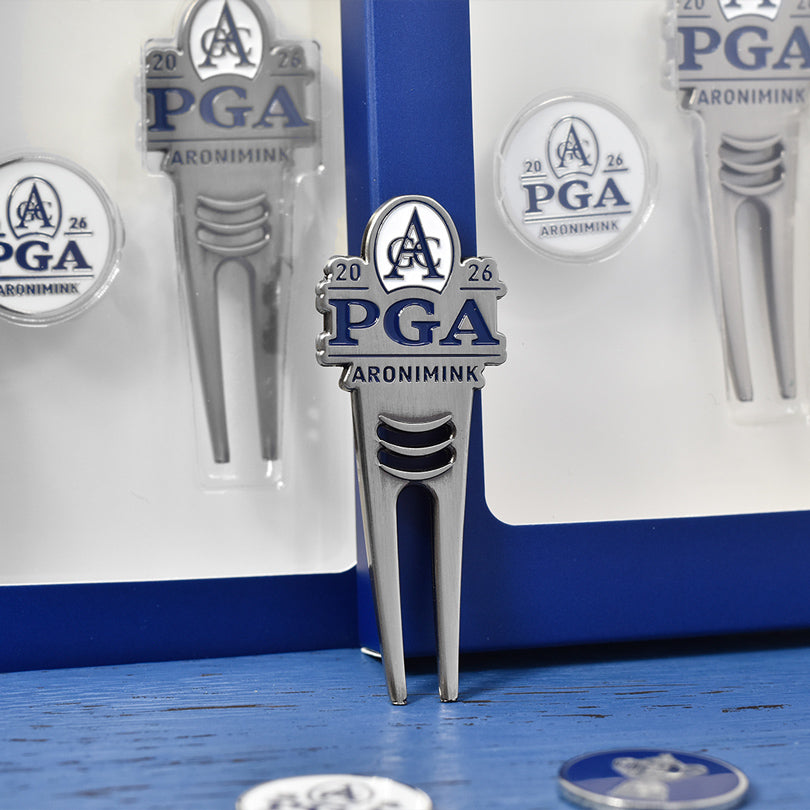 PRG Golf 2026 PGA Championship Divot Tool & Ball Marker Set - Divot Tool Styled View