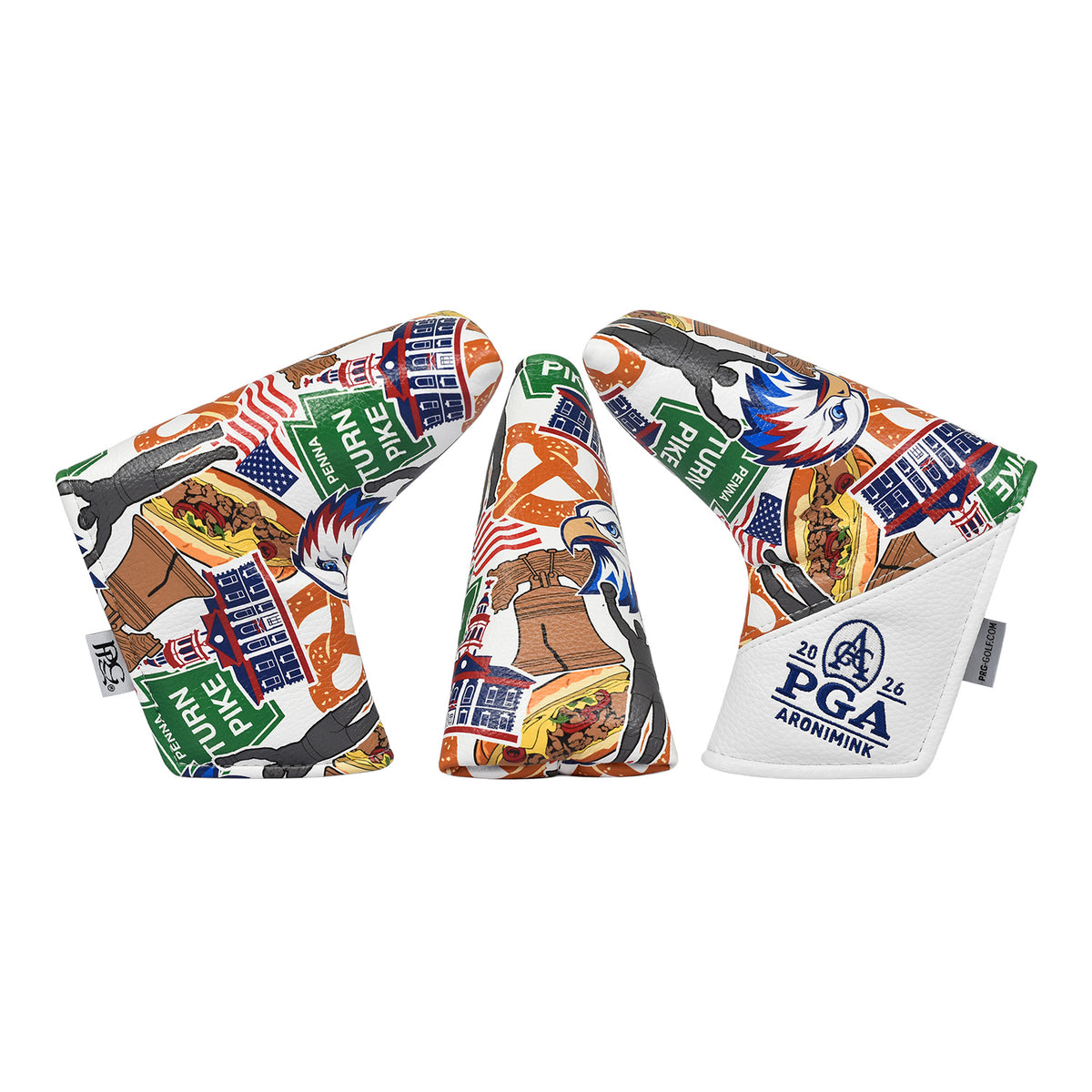 PRG Golf 2026 PGA Championship Philly Print Blade Cover - 360 View