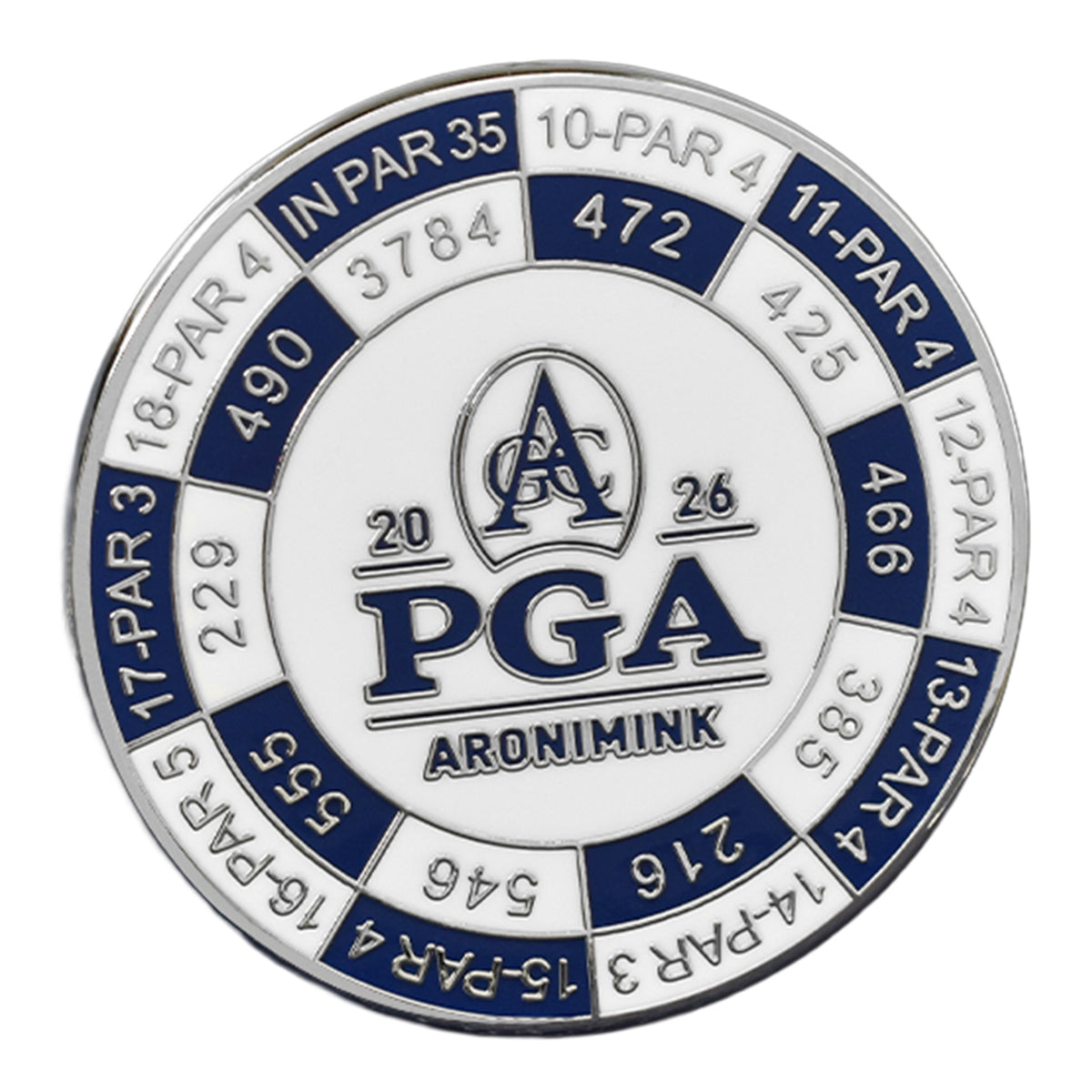 PRG Golf 2026 PGA Championship Yardage Duo Mark - Front View
