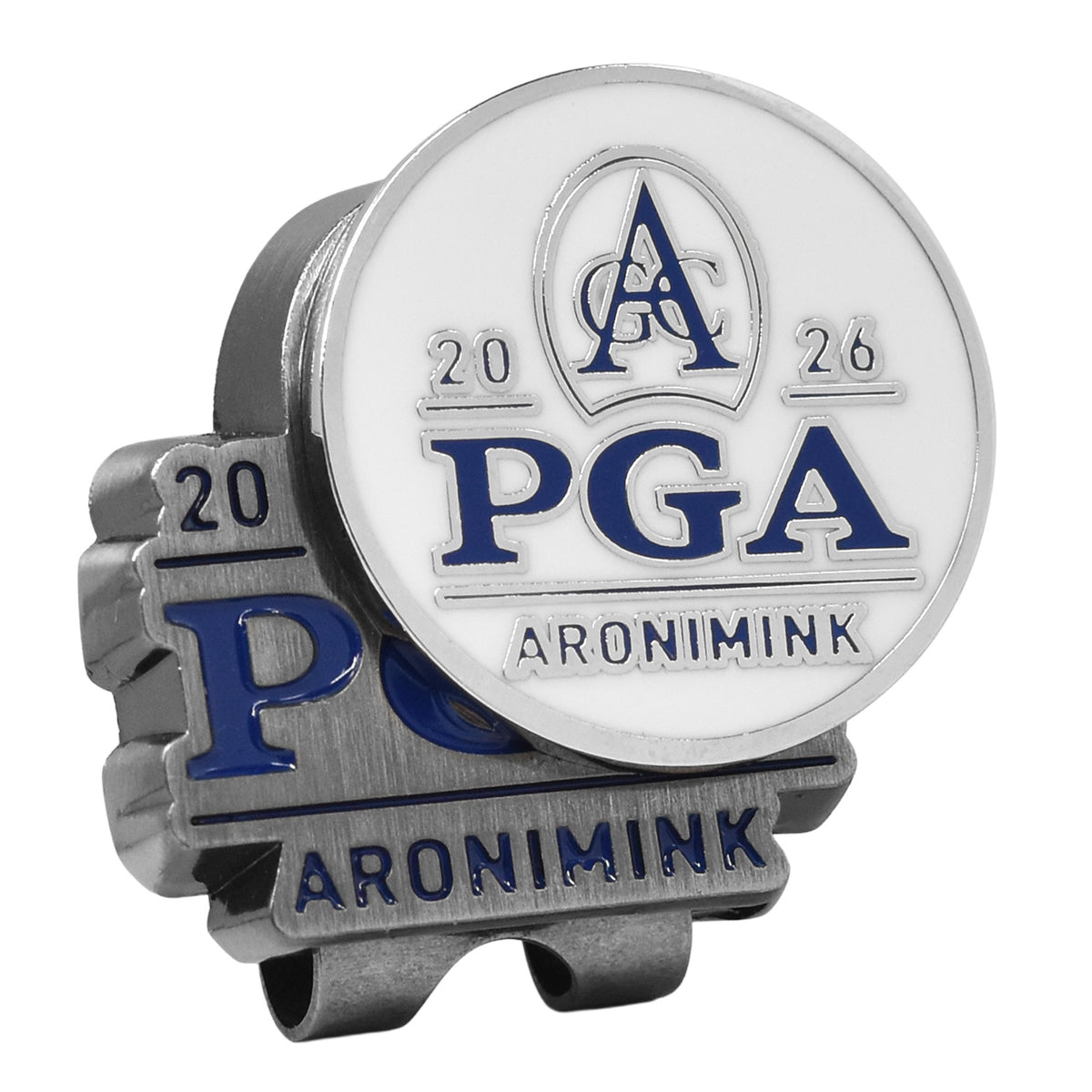 PRG Golf 2026 PGA Championship Hat Clip and Ball Mark Set - Close Up