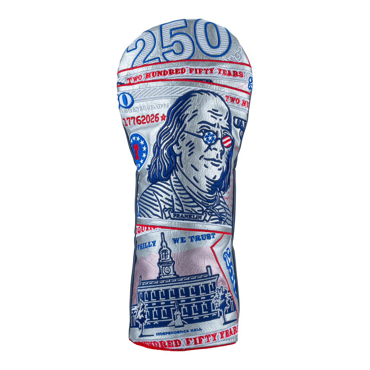 SWAG 2026 PGA Championship Ben Franklin 250 Bill Driver Cover - Front View