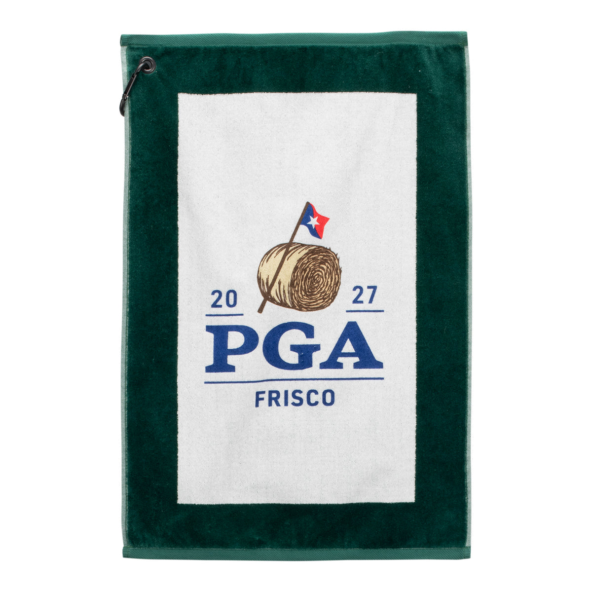 Dynamic 2027 PGA Championship Hi-Def Dyed Edge Towel in Green - Front View