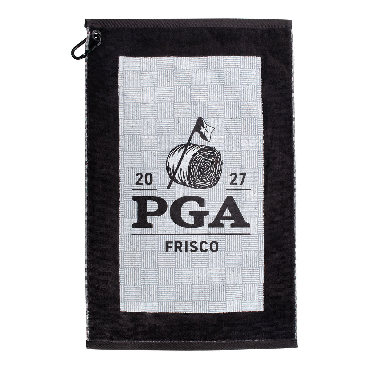 Dynamic 2027 PGA Championship Hi-Def Dyed Edge Towel in Black - Front
