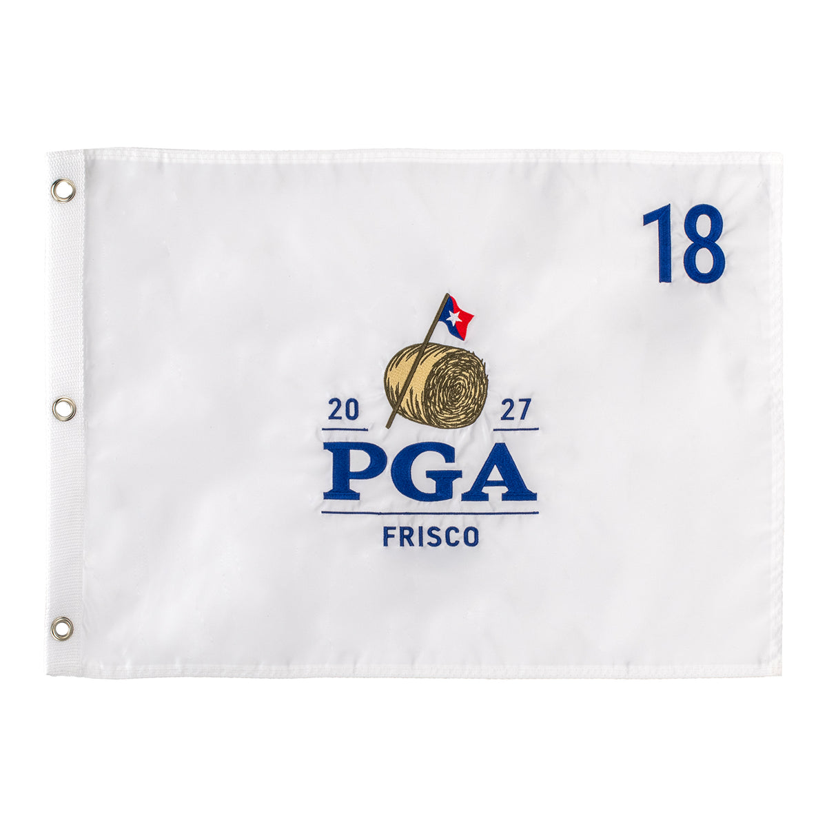 Ahead 2027 PGA Championship Embroidered Flag in White - Front