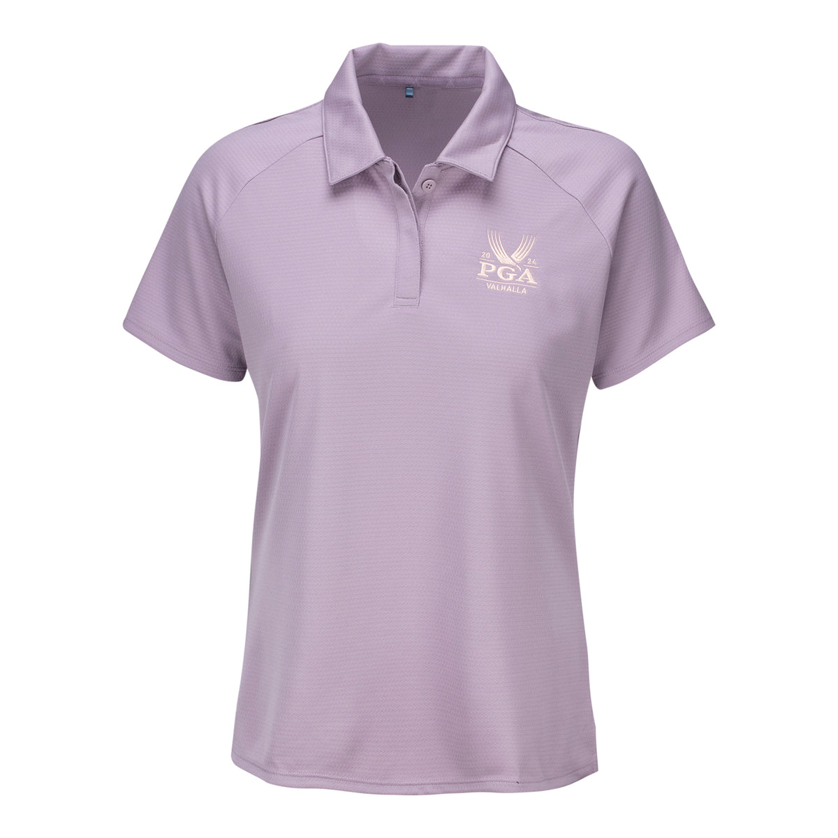 Adidas 2024 PGA Championship Ladies Heat Ready Polo in Preloved Fig - Front View