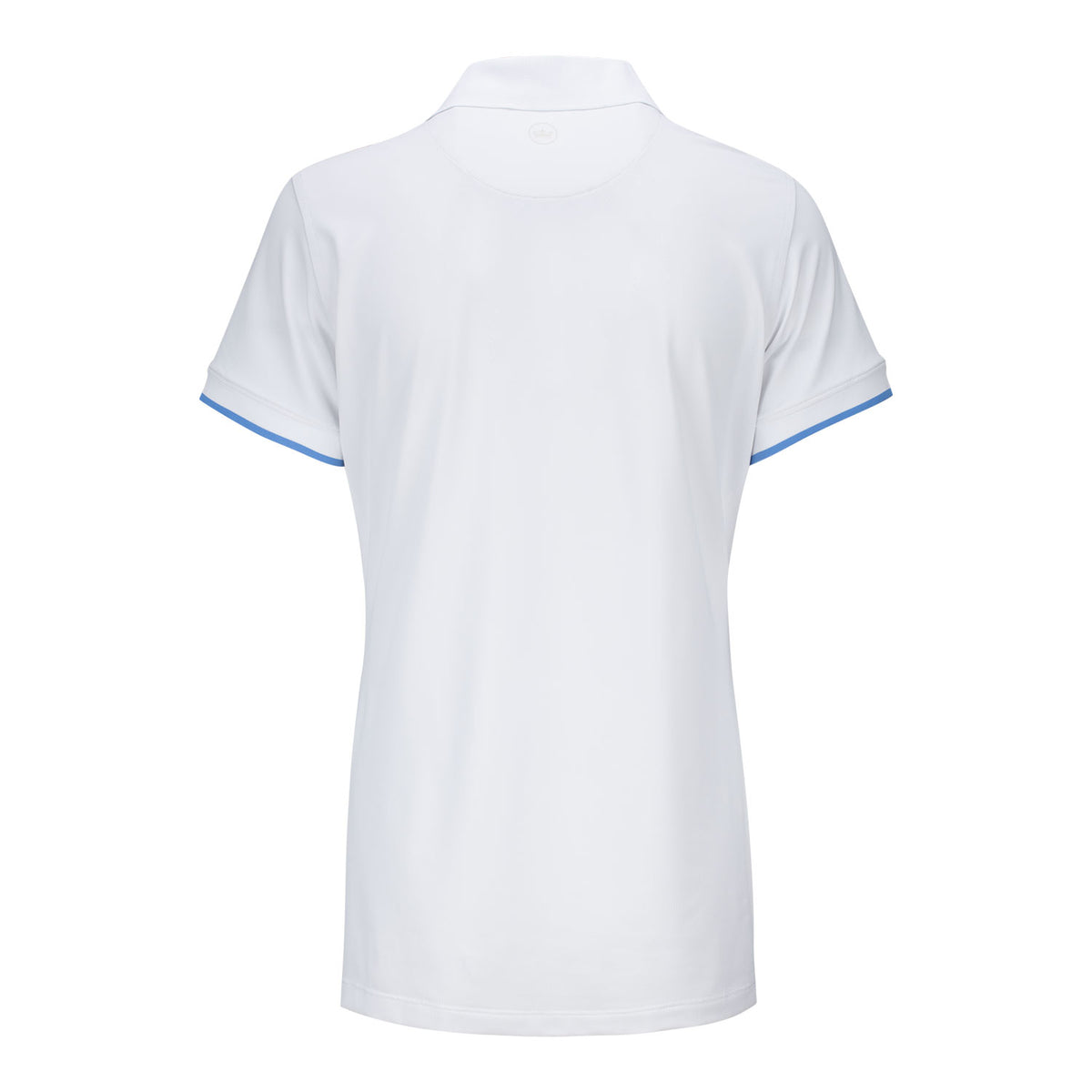 Peter Millar 2024 PGA Championship Ladies Short Sleeve Sport Mesh Polo in White - Back View