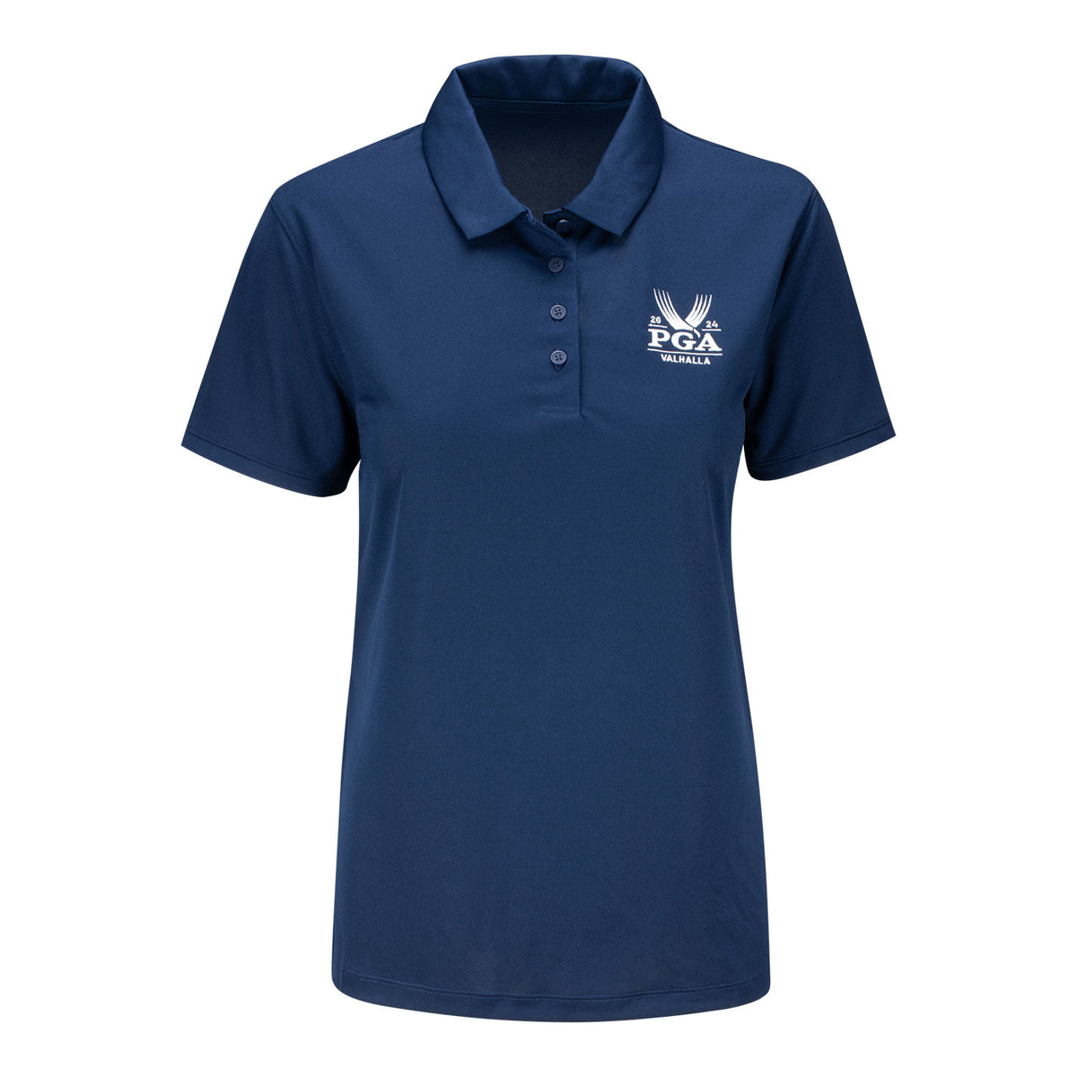 Nike 2024 PGA Championship Women&#39;s Polo in Navy - Front View