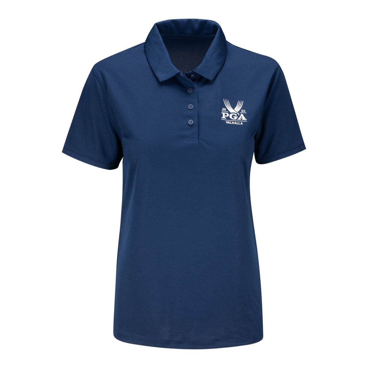 Nike 2024 PGA Championship Women's Polo in Navy - Front View