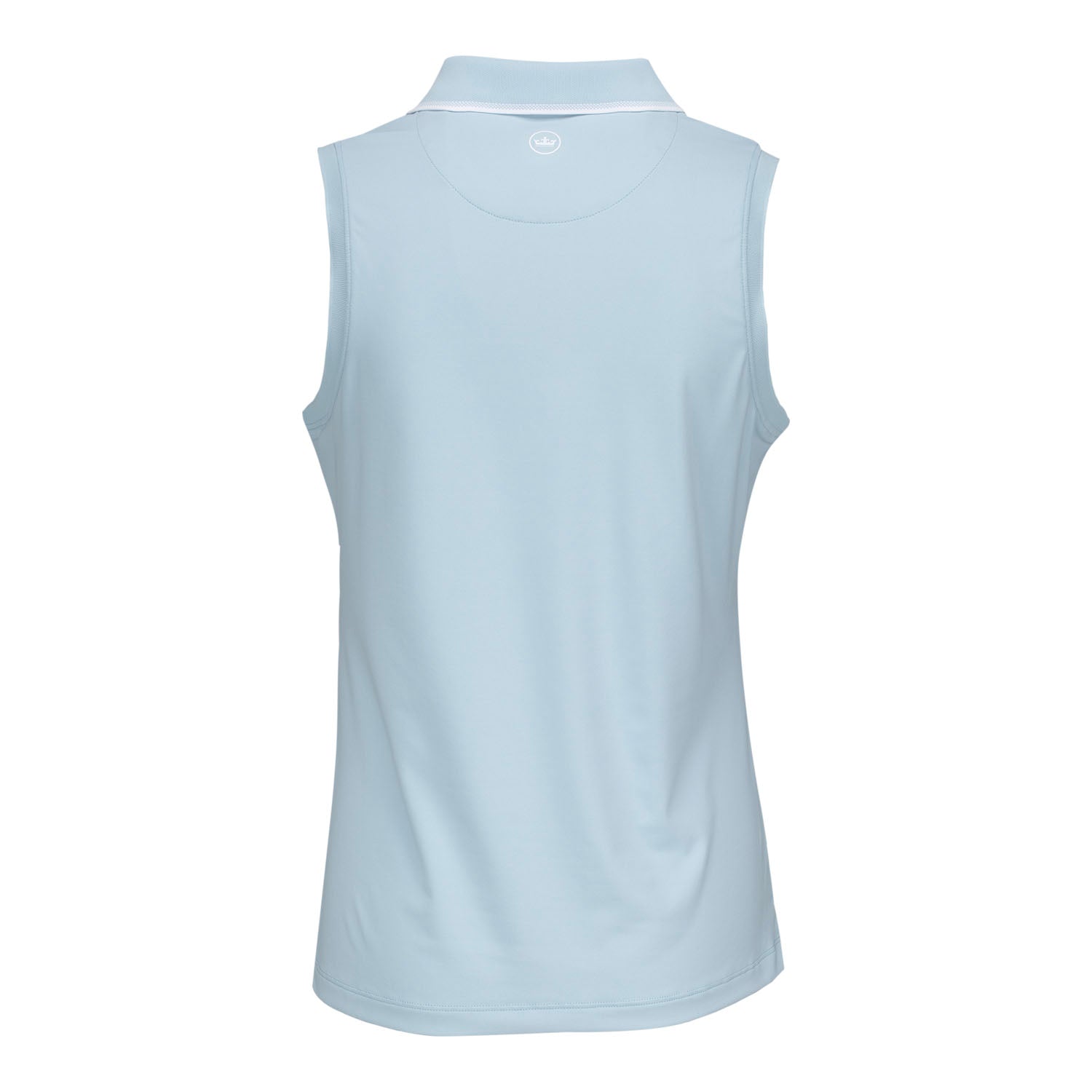 Peter Millar 2025 PGA Championship Ladies Chrissie Sleeveless Polo in Skylight - Front View