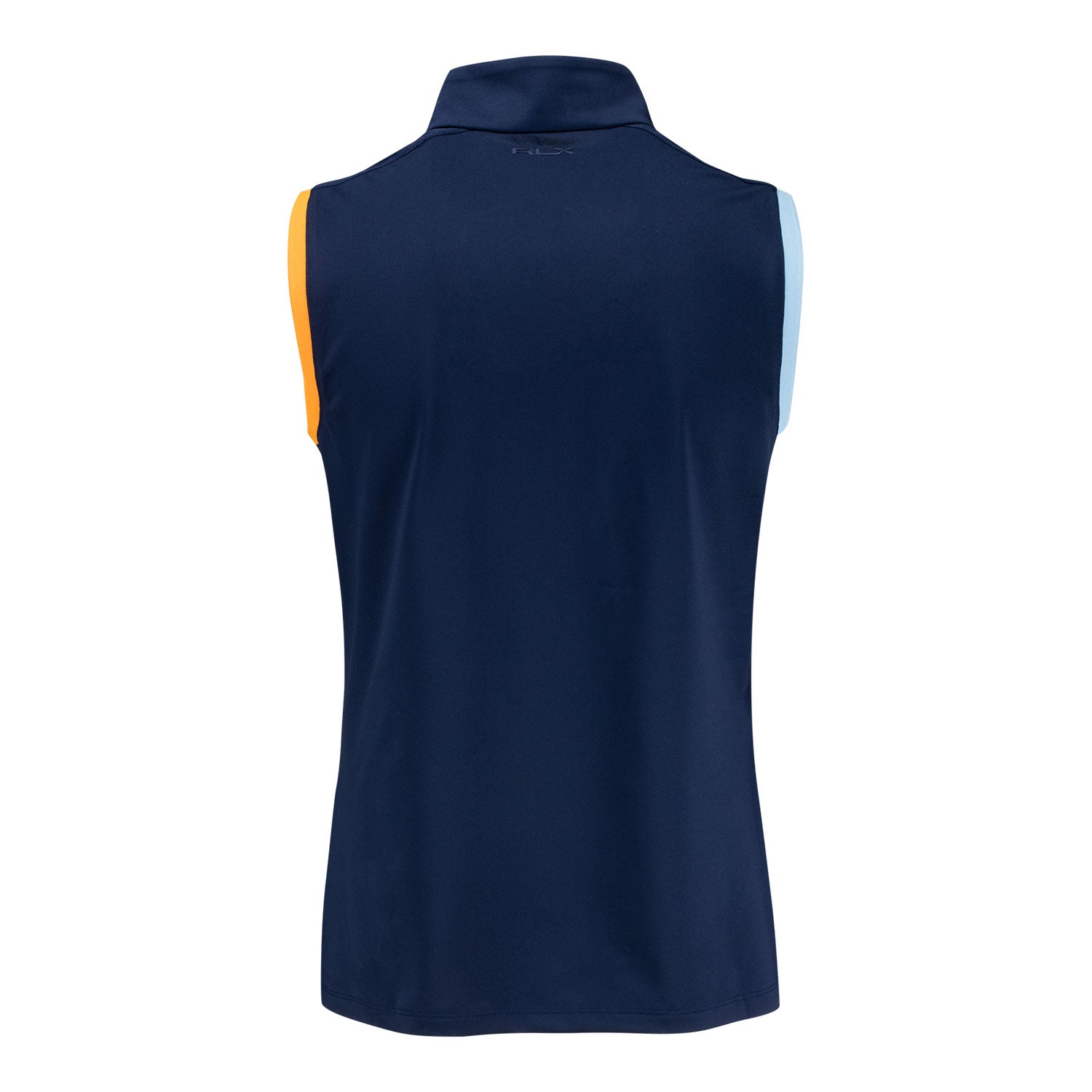 Ralph Lauren 2026 PGA Championship Women's Tricolor Sleeveless Polo in Navy - Front View