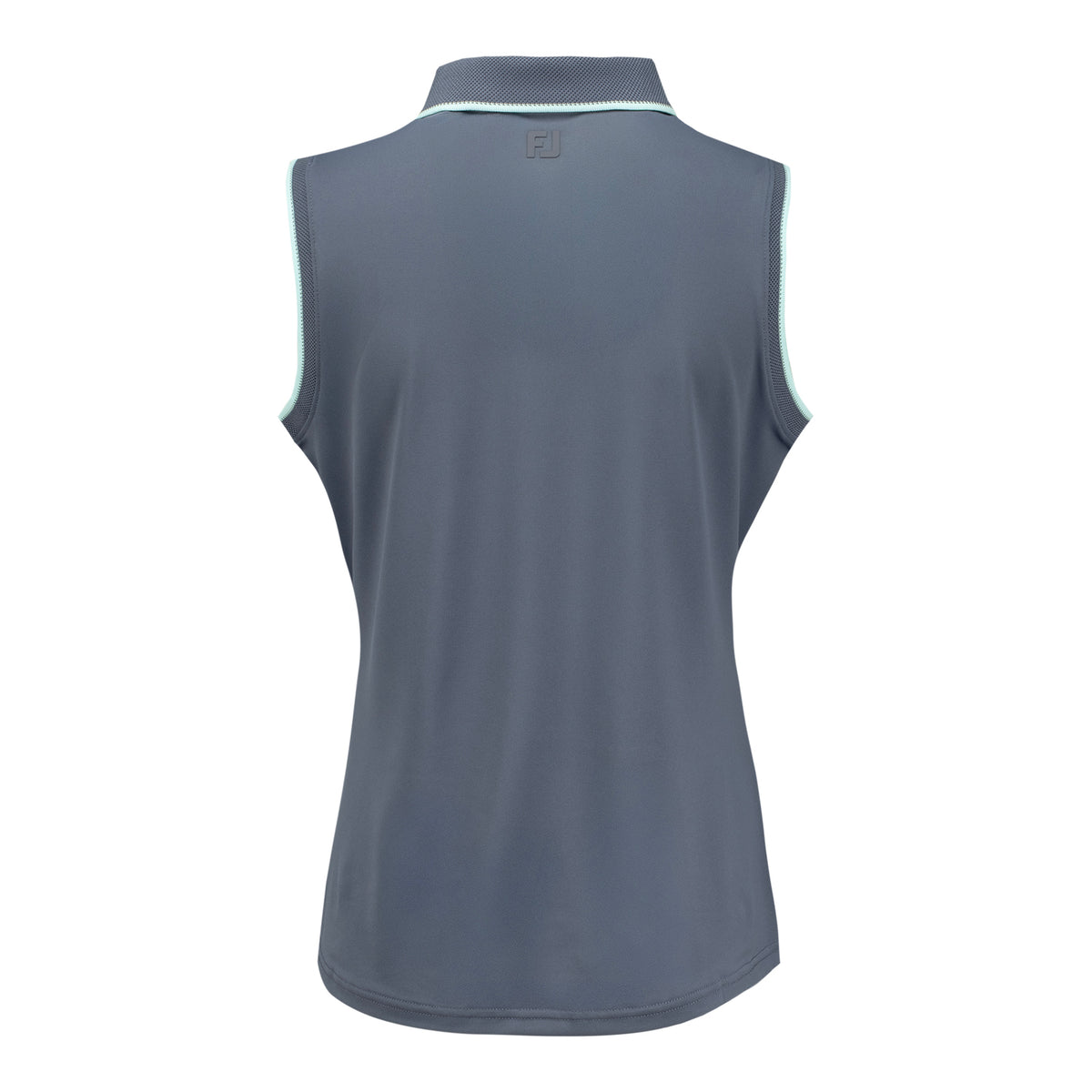 FootJoy 2026 PGA Championship Women's Sleeveless Polo in Dusty Violet and Glacial Blue - Back View