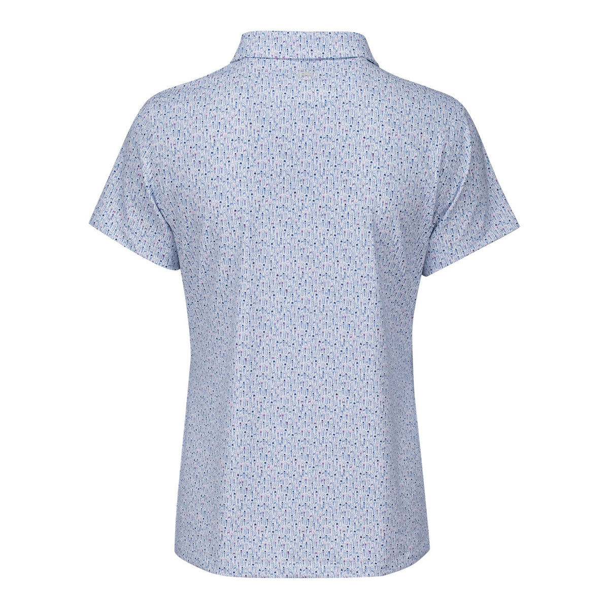 Peter Millar 2026 PGA Championship Women's Fairway Frills Jersey Polo in White - Back View