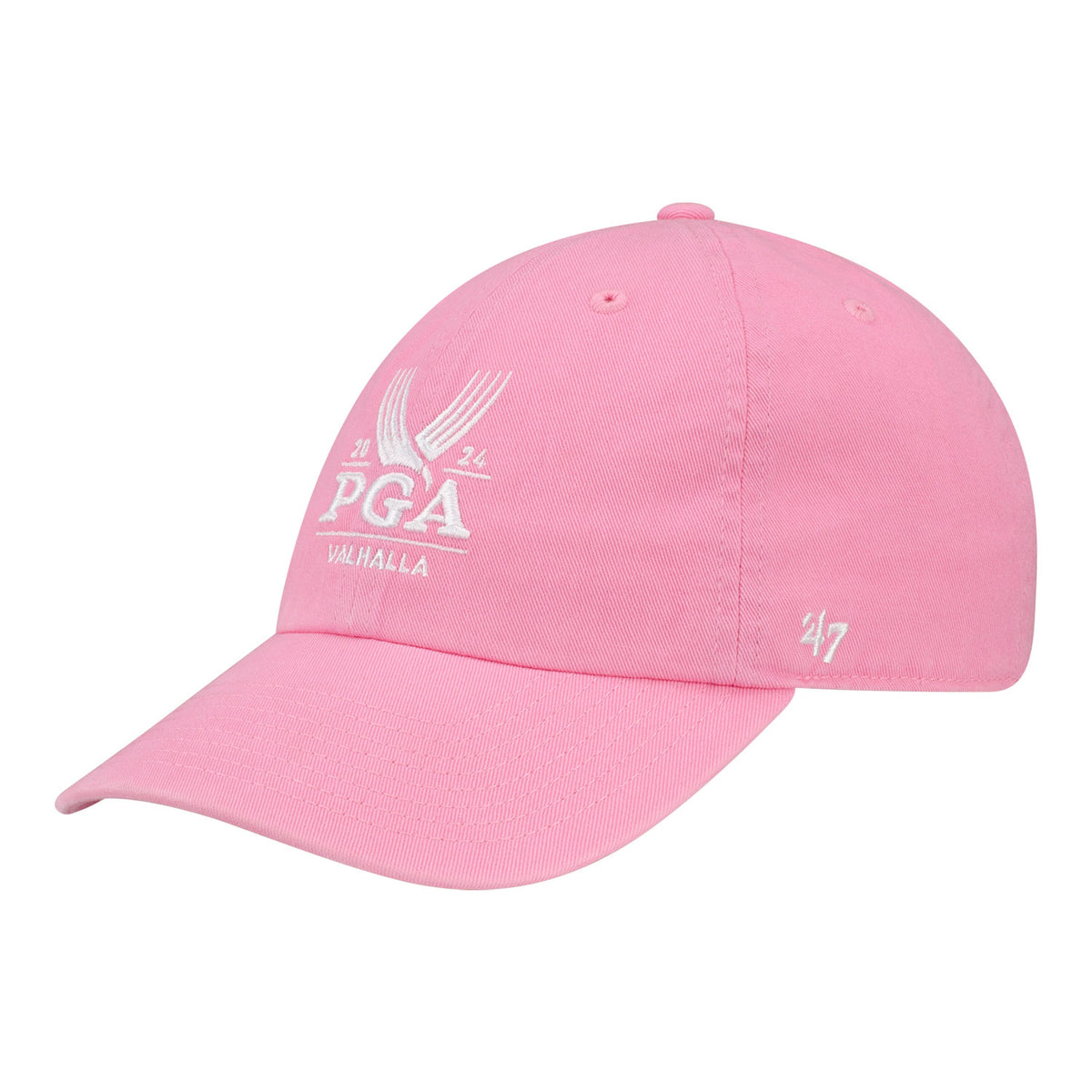 &#39;47 Brand 2024 Women&#39;s PGA Championship Rose Relaxed Fit Clean Up Hat - Angled Left Side View
