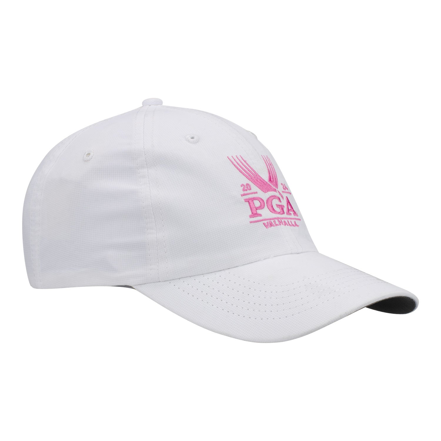 Imperial 2024 PGA Championship X210P Women's The Original Performance Hat in White / Pink - Angled Left Side View