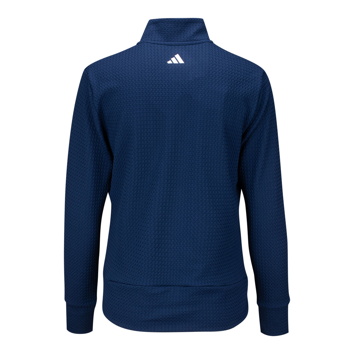 Adidas 2024 PGA Championship Ladies Textured Full Zip Jacket in Collegiate Navy - Back View