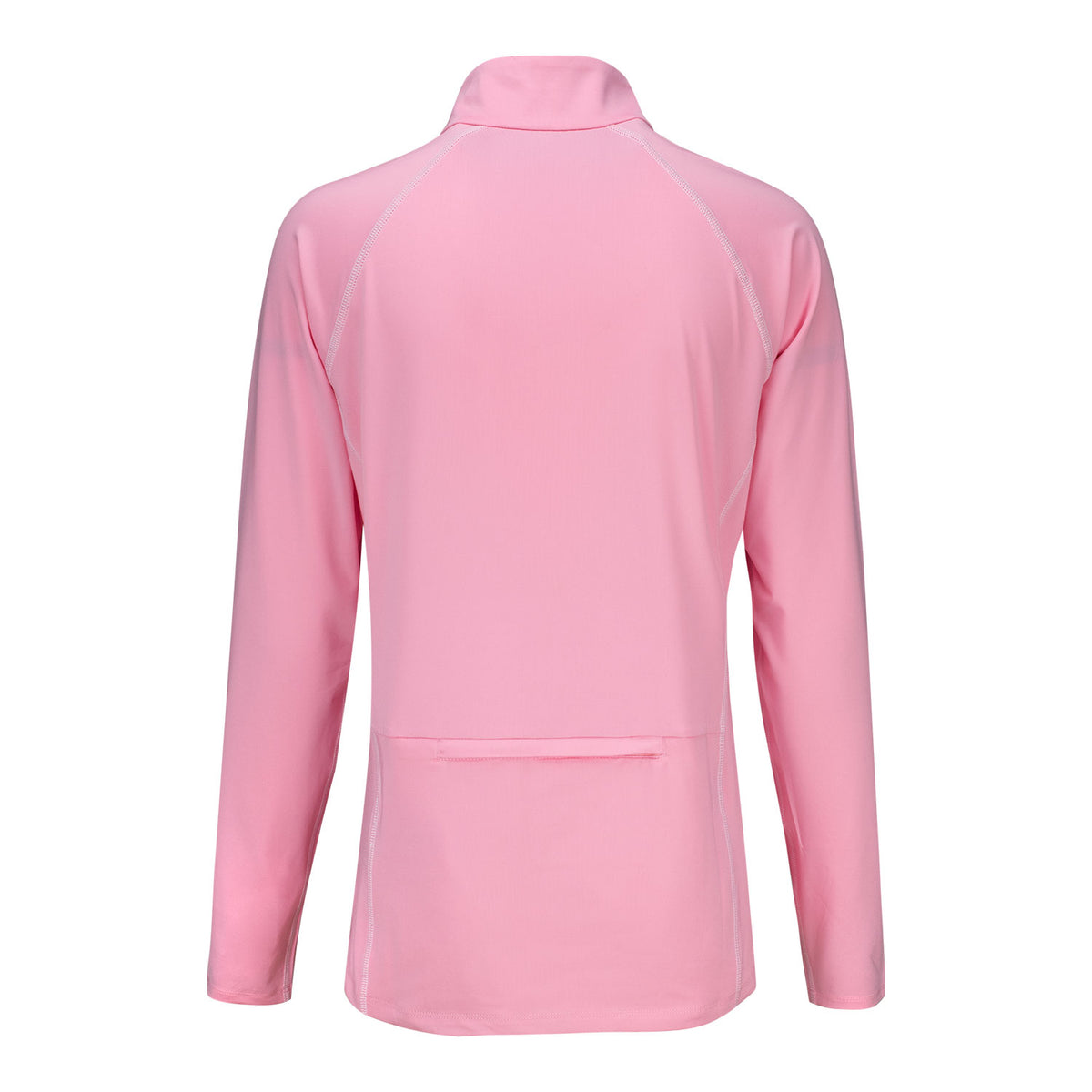 Ralph Lauren 2024 PGA Championship Ladies Lightweight Airflow Quarter Zip in Pink - Back View