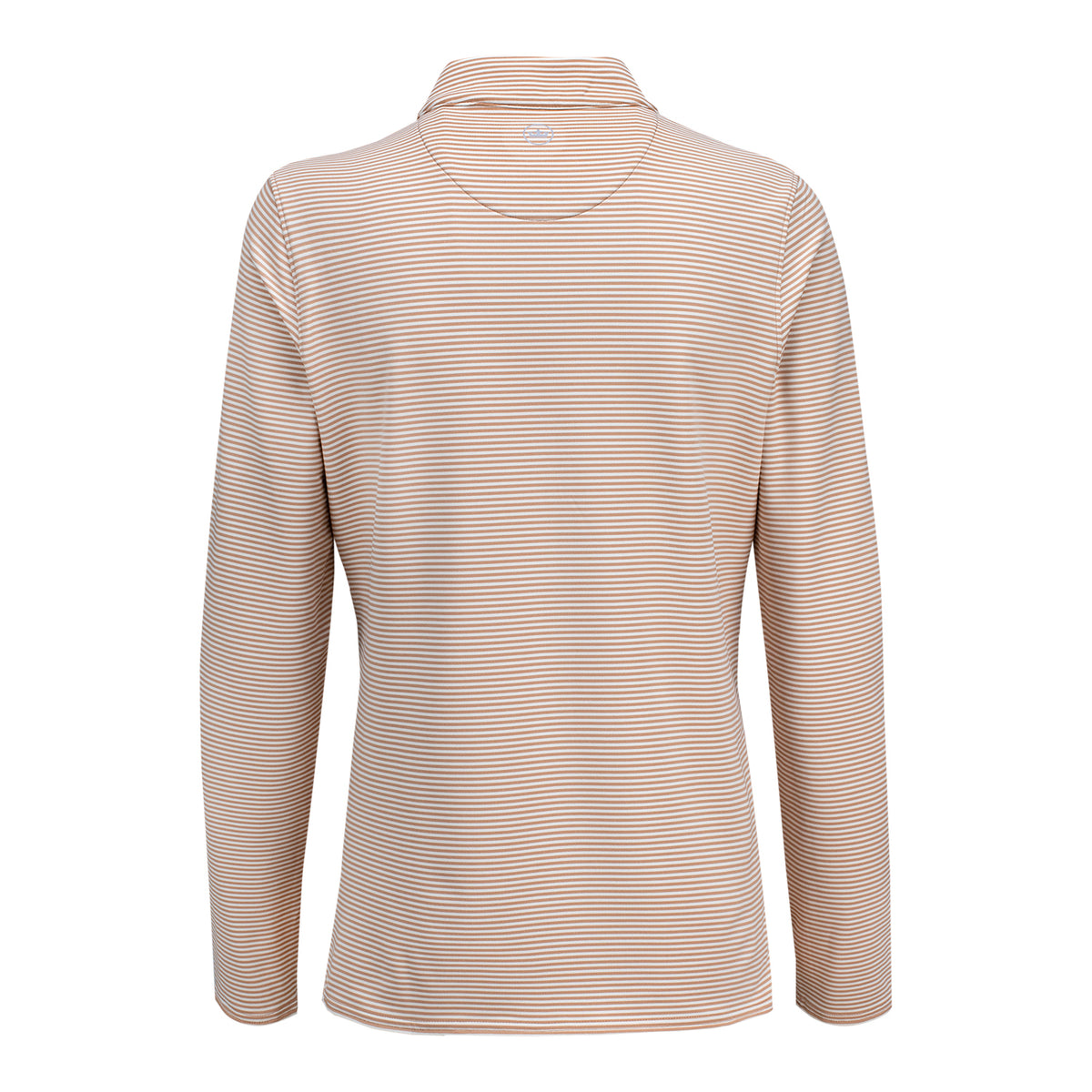 Peter Millar 2025 PGA Championship Women's Vista Katy Stripe Full Zip in Camel and Ivory - Back View