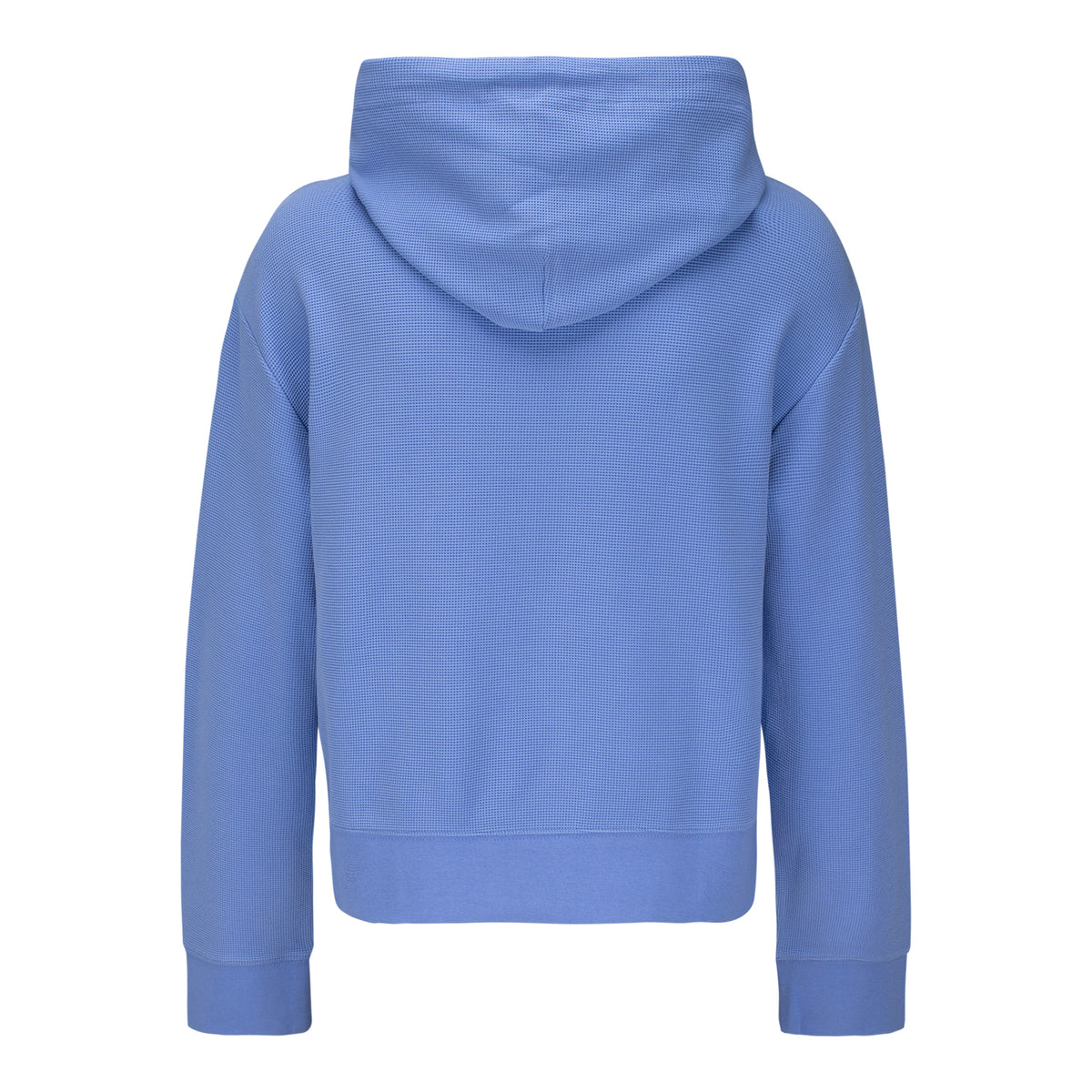 Ralph Lauren 2026 PGA Championship Women's Tech Waffle Knit Hooded Sweatshirt in Blue Mist - Back View