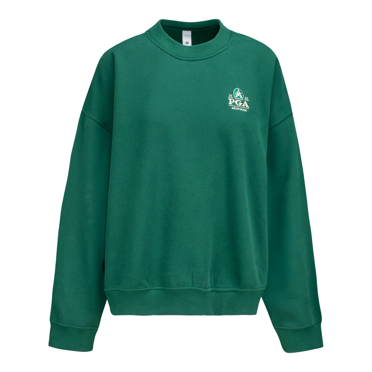 lululemon 2026 PGA Championship Women's Steady State Crew in Alouette Green - Front View