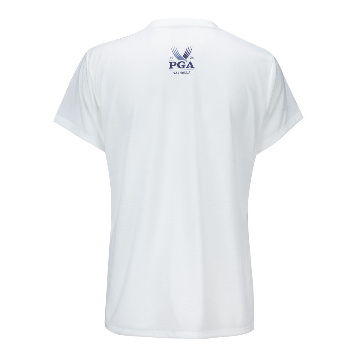 Ahead 2024 PGA Championship Ladies Performance T-Shirt in White - Back View