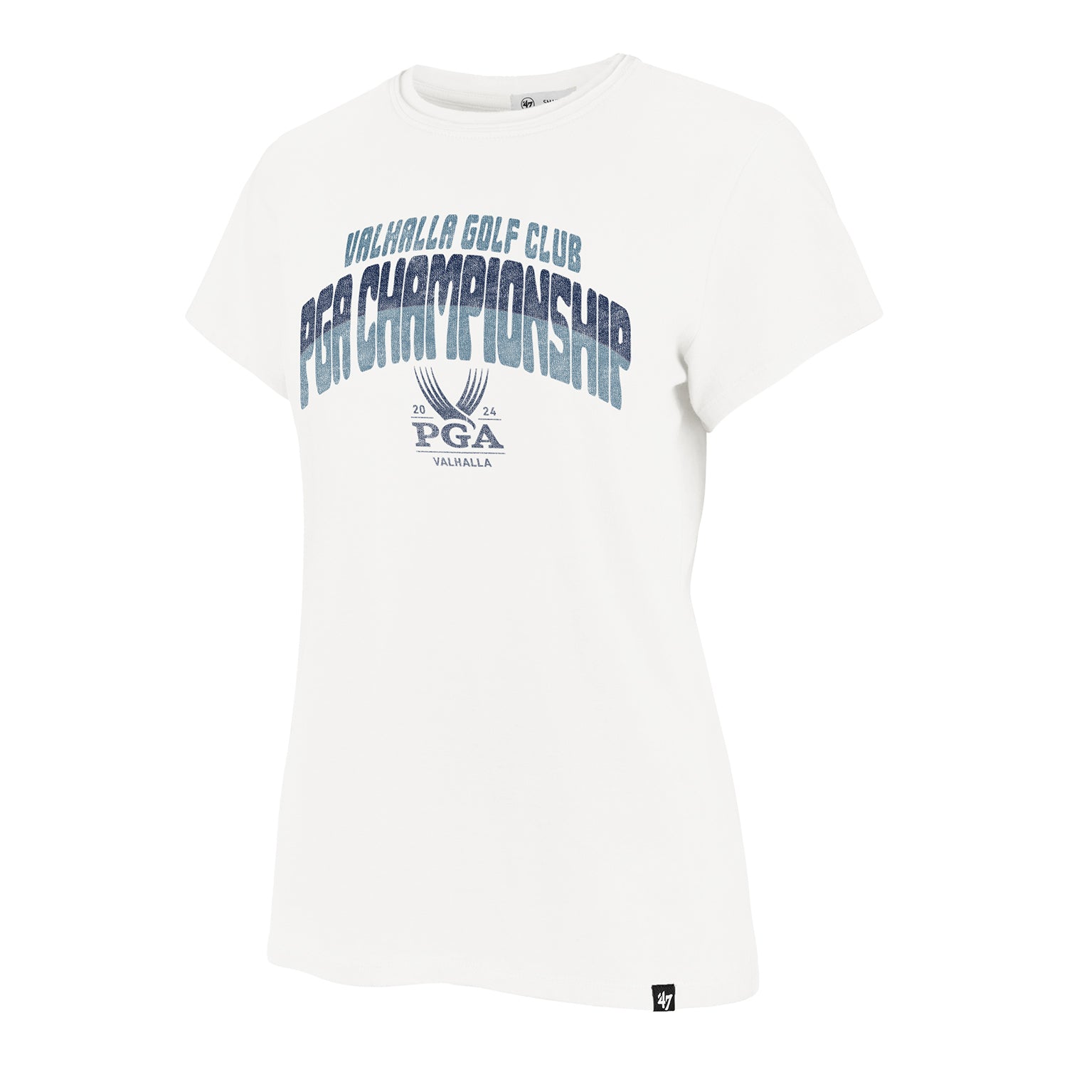 '47 Brand 2024 PGA Championship Ladies PGA Text T-Shirt in Sandstone - Front View