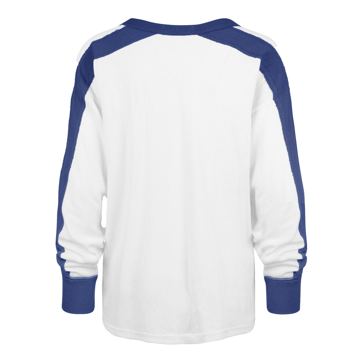 &#39;47 Brand 2024 PGA Championship Ladies Caribou Long Sleeve T-Shirt in White and Royal - Back View
