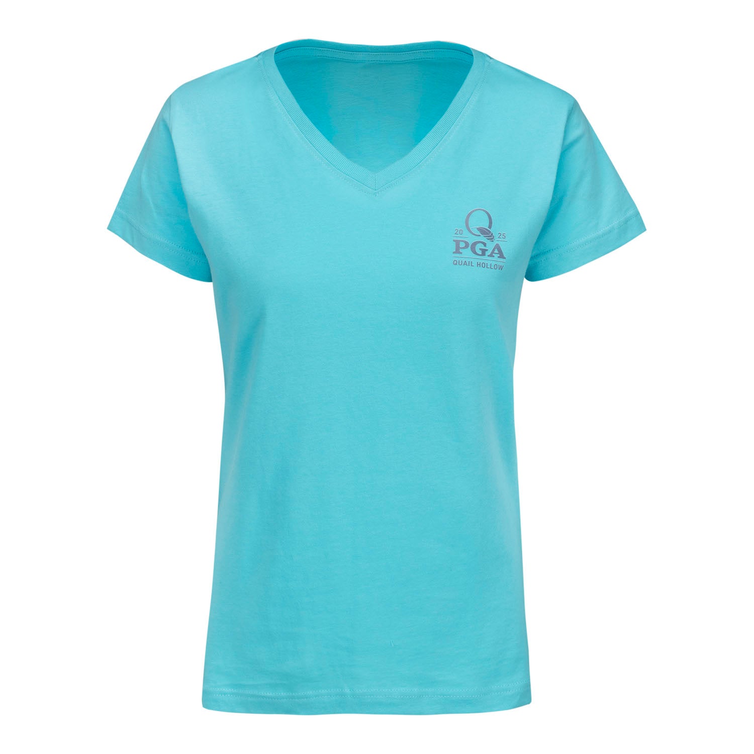 Ahead 2025 PGA Championship Ladies Upright Quail T-Shirt in Caribbean - Back View