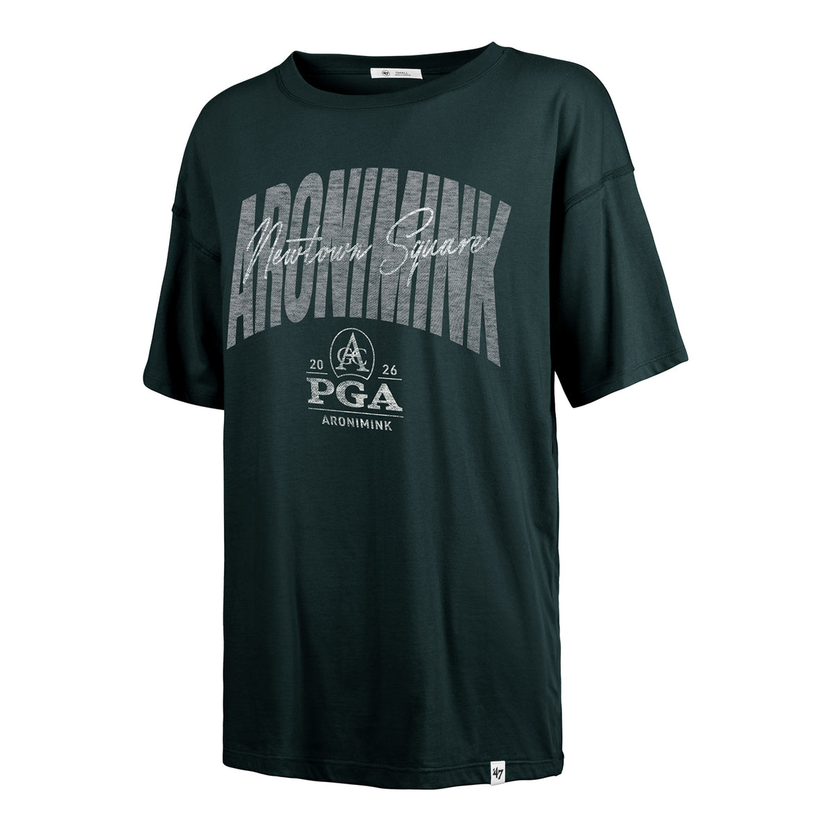'47 Brand 2026 PGA Championship Women's Muse Sadie T-Shirt in Pacific Green - Front View