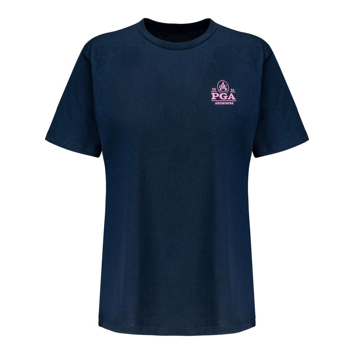 Ahead 2026 PGA Championship Women's 108th Graphic T-Shirt in Navy - Front View