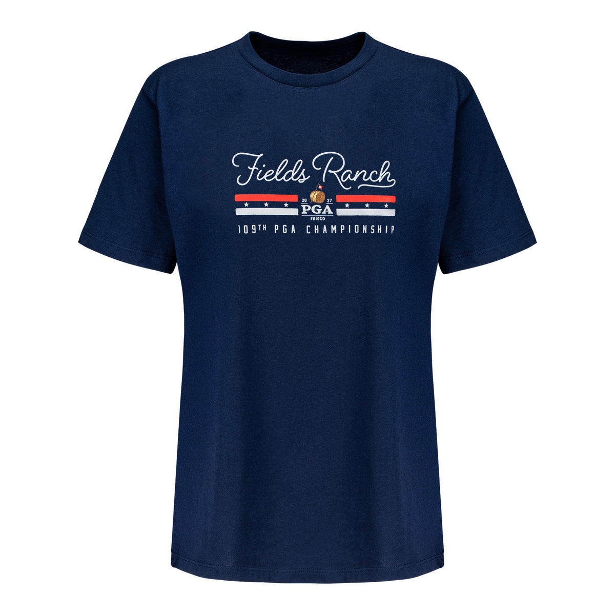 Under Armour 2027 PGA Championship Women's Performance Cotton T-Shirt in Navy - Front