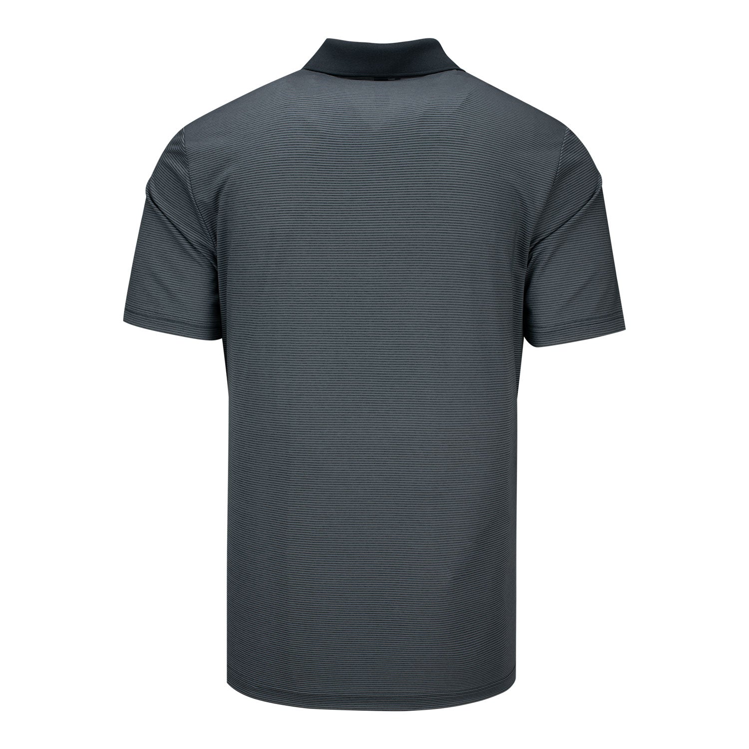 Adidas 2024 PGA Championship Men's Ottoman Polo in Black and Grey Six - Front View