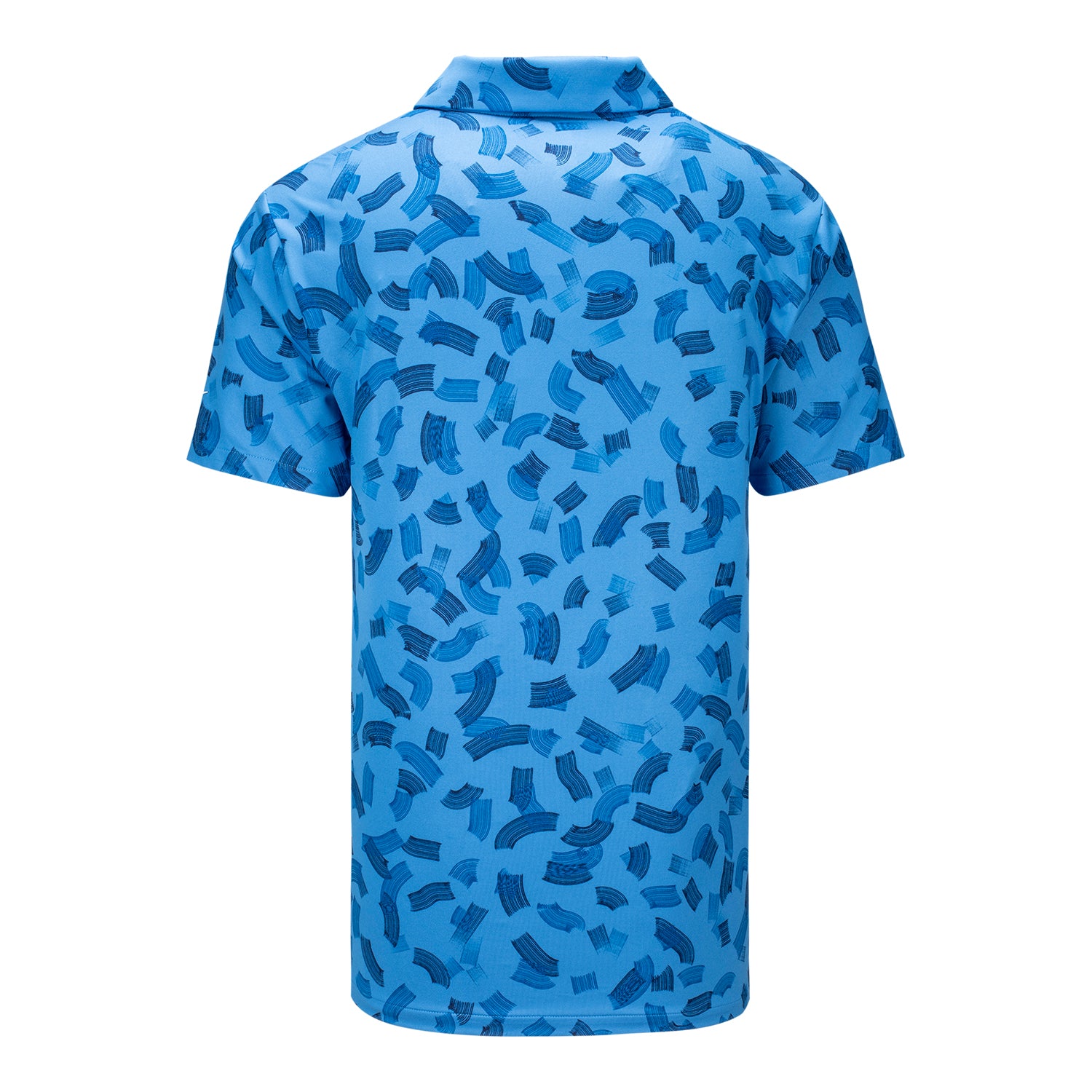 Nike 2025 PGA Championship Tour Pattern Print Polo in Star Blue - Front View