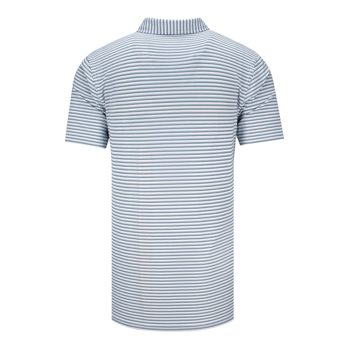 Holderness & Bourne Saxton Stripe Polo in Navy and Sage - Back View