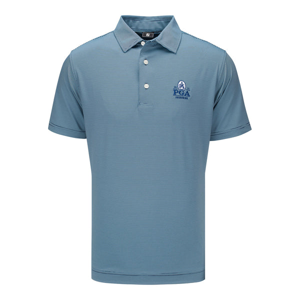 canterbury JAPAN MEDIA POLO ネイビー 5L FootJoy 2026 PGA Championship Microfeeder Stripe Polo in Navy and